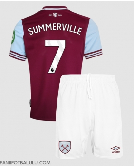West Ham United Crysencio Summerville #7 Echipament de Fotbal Replică 2024-25 Copii Acasa (+ Șorturi)
